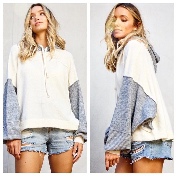 ✨LAST ONE✨Colorblock sweater/sweatshirt hoodie - Picture 2 of 8